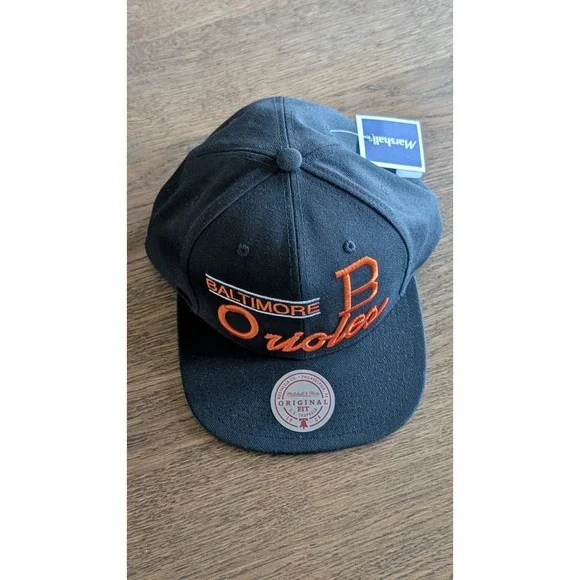Baltimore Orioles Hat Mitchell & Ness Retro Lockup Original Fit Snapback Hat - Picture 5 of 12